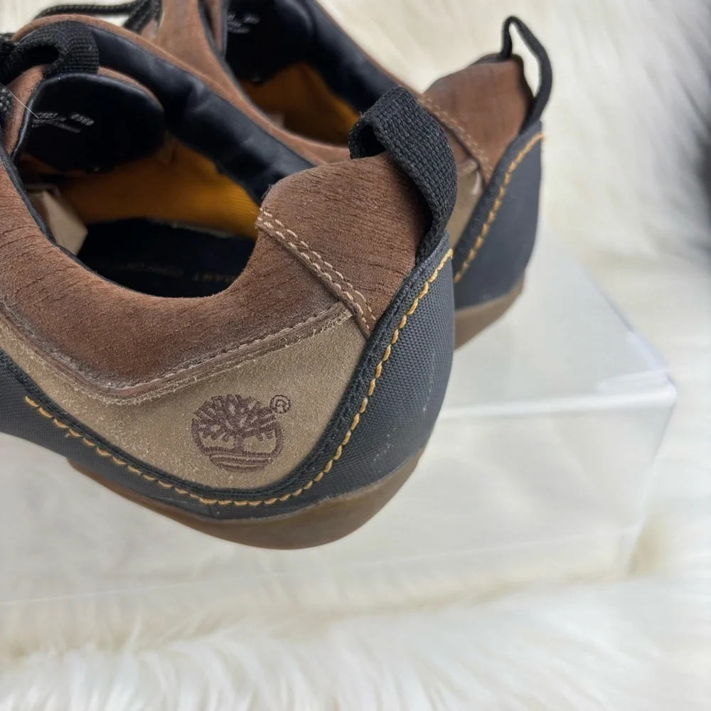 Timberland Brown and Black Sneakers with Rugged Design